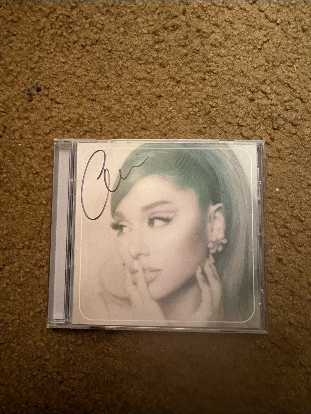 Ariana Grande CD Jewel Case - White, Cream, Green Cover Art